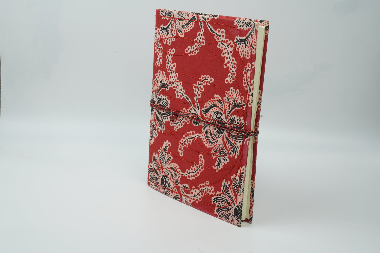 New! Sanganeri Handmade Paper Notebook | 13 (W) X 18 (H) | Designer Red |