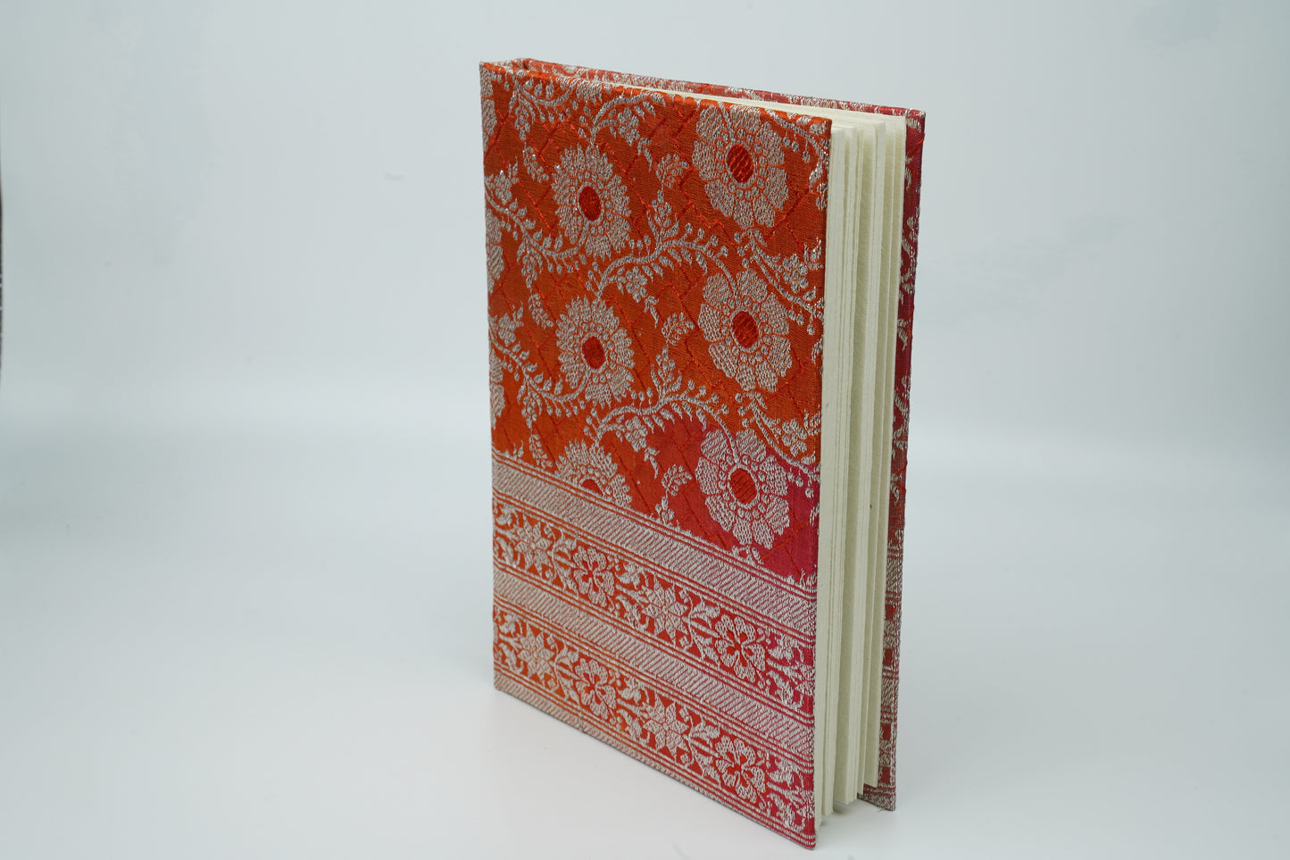 NEW!! Sanganeri Handmade Paper Notebook | Set of 1 | Saree Cover | 21 X 15 CM |