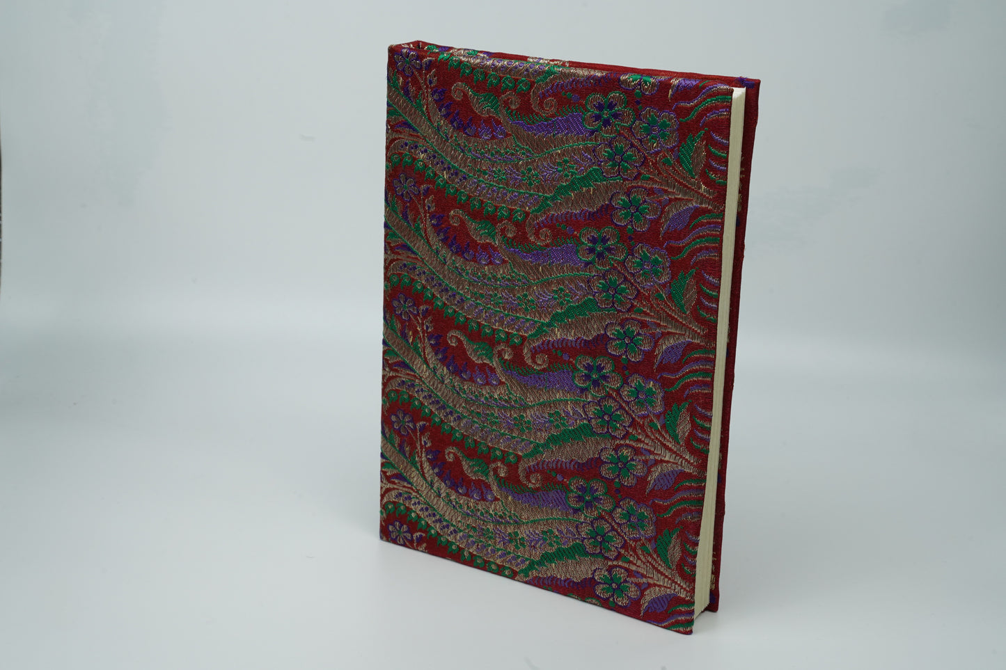 NEW!! Sanganeri Handmade Paper Notebook | Set of 1 | Saree Cover | 21 X 15 CM |