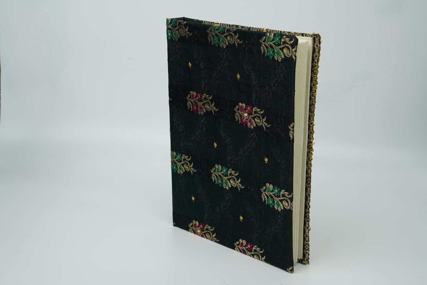 NEW!! Sanganeri Handmade Paper Notebook | Set of 1 | Saree Cover | 21 X 15 CM |