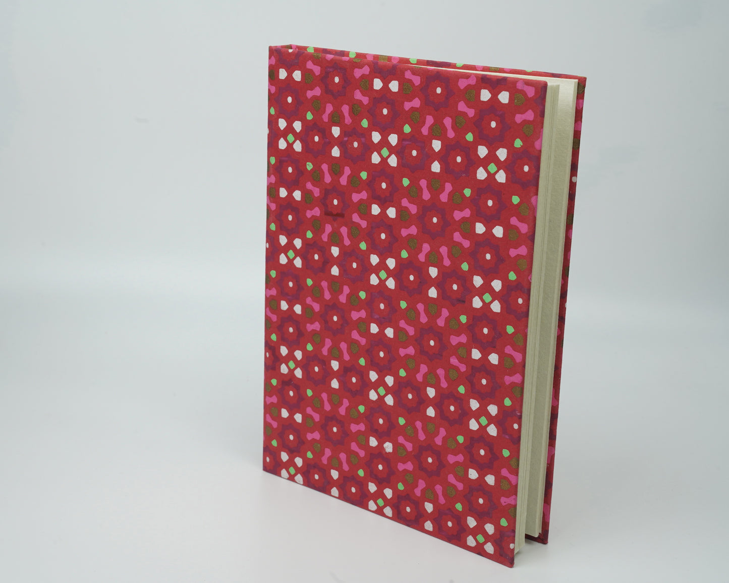 Sanganeri Handmade Paper Notebook | Set of 1 | Designer Paper Cover | 21 X 15 CM |