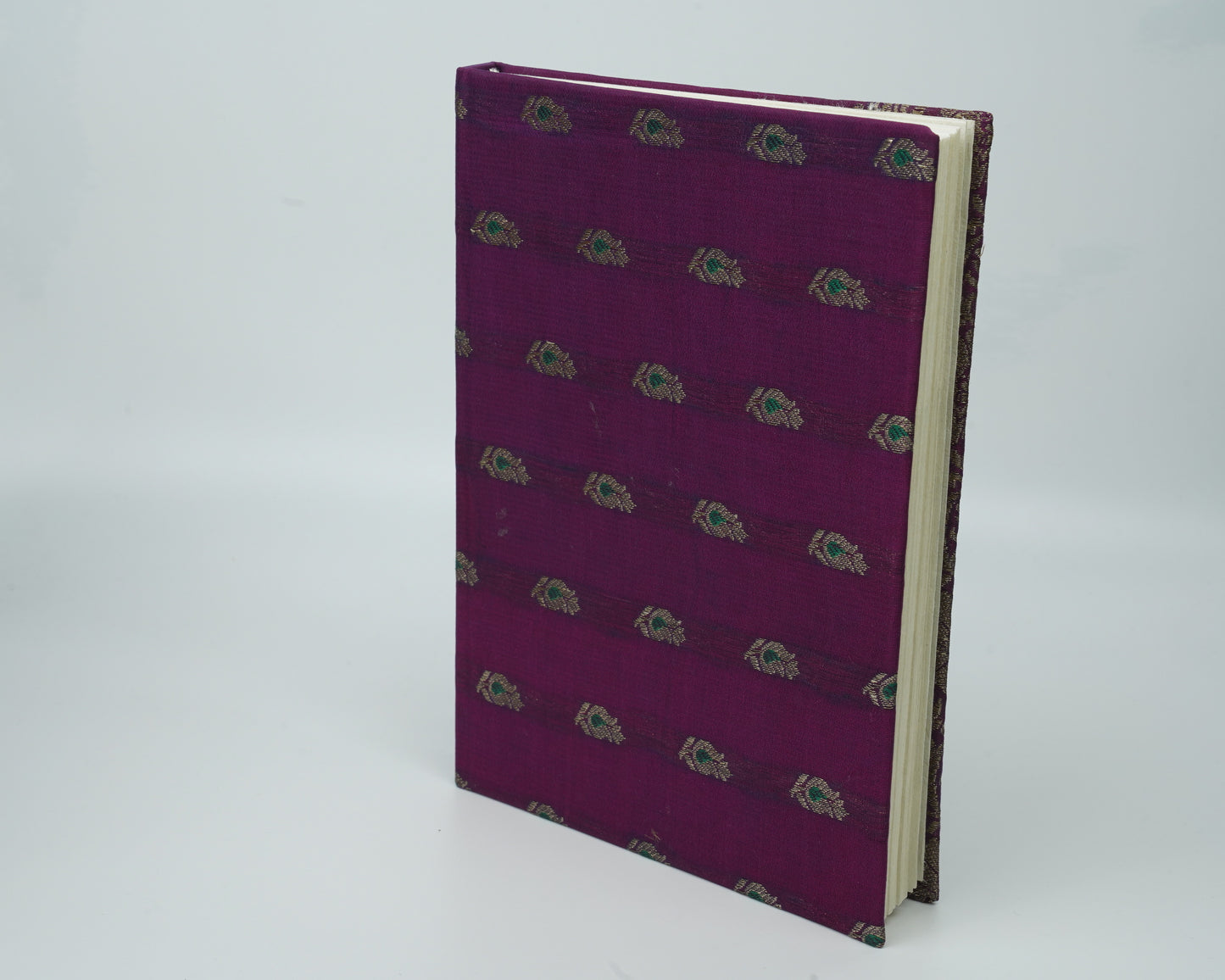 NEW!! Sanganeri Handmade Paper Notebook | Set of 1 | Saree Cover | 21 X 15 CM |