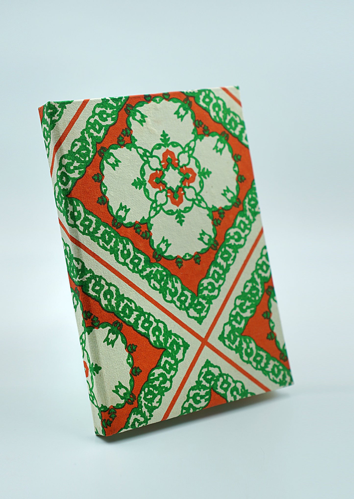 Sanganeri Handmade Paper Notebook | Set of 2 | Designer Red & Green | Handcrafted |