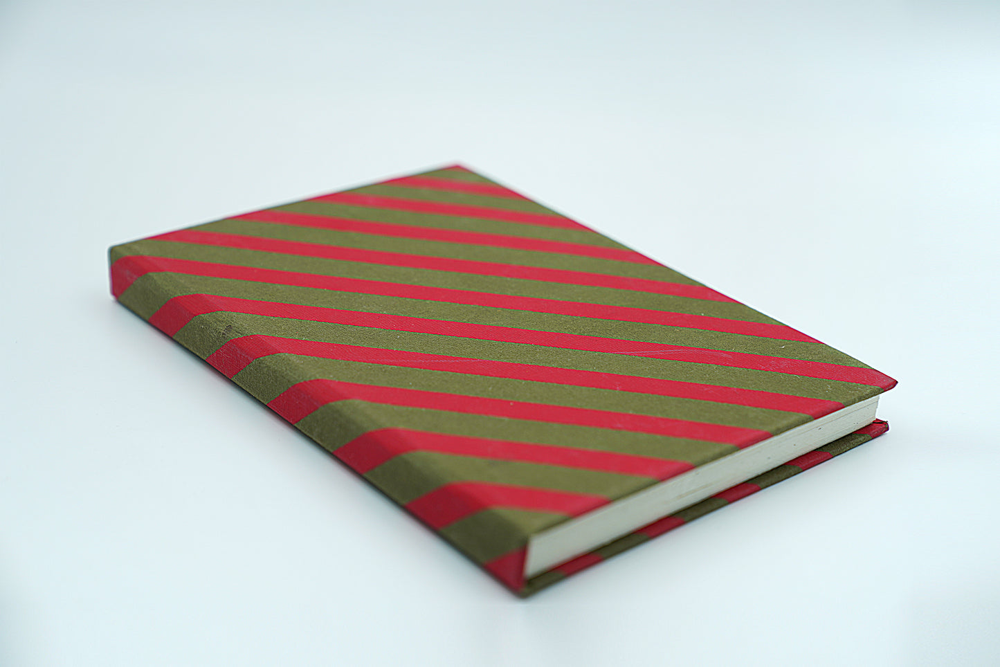 Sanganeri Handmade Paper Notebook | Set of 2 | Arty Circles & Red Stripes | Handcrafted |