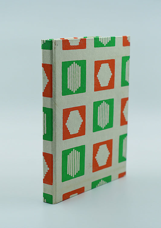 Sanganeri Handmade Paper Notebook | Set of 2 | Designer Red & Green | Handcrafted |