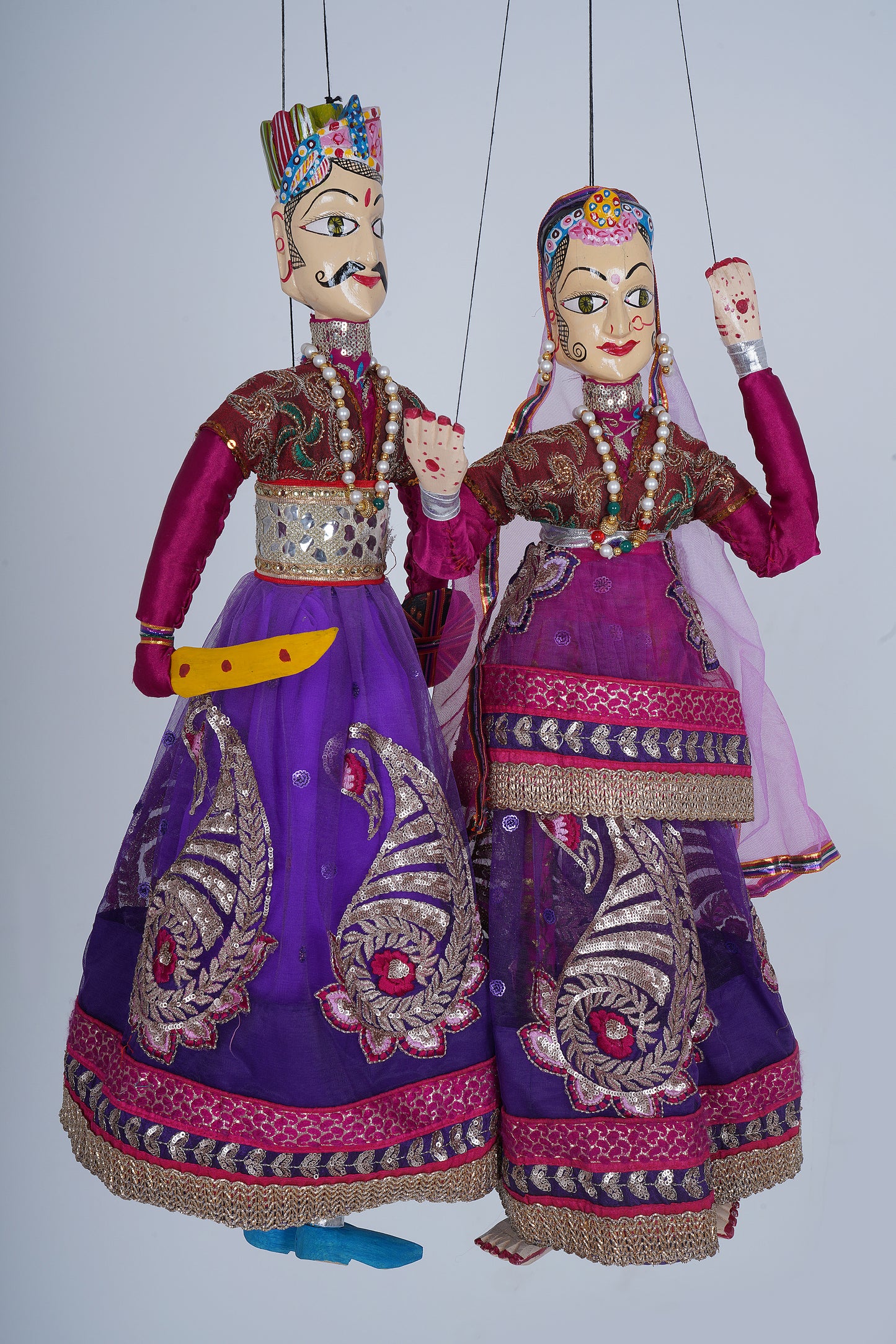 Jaipur Puppet | Raja Rani | Pink & Purple