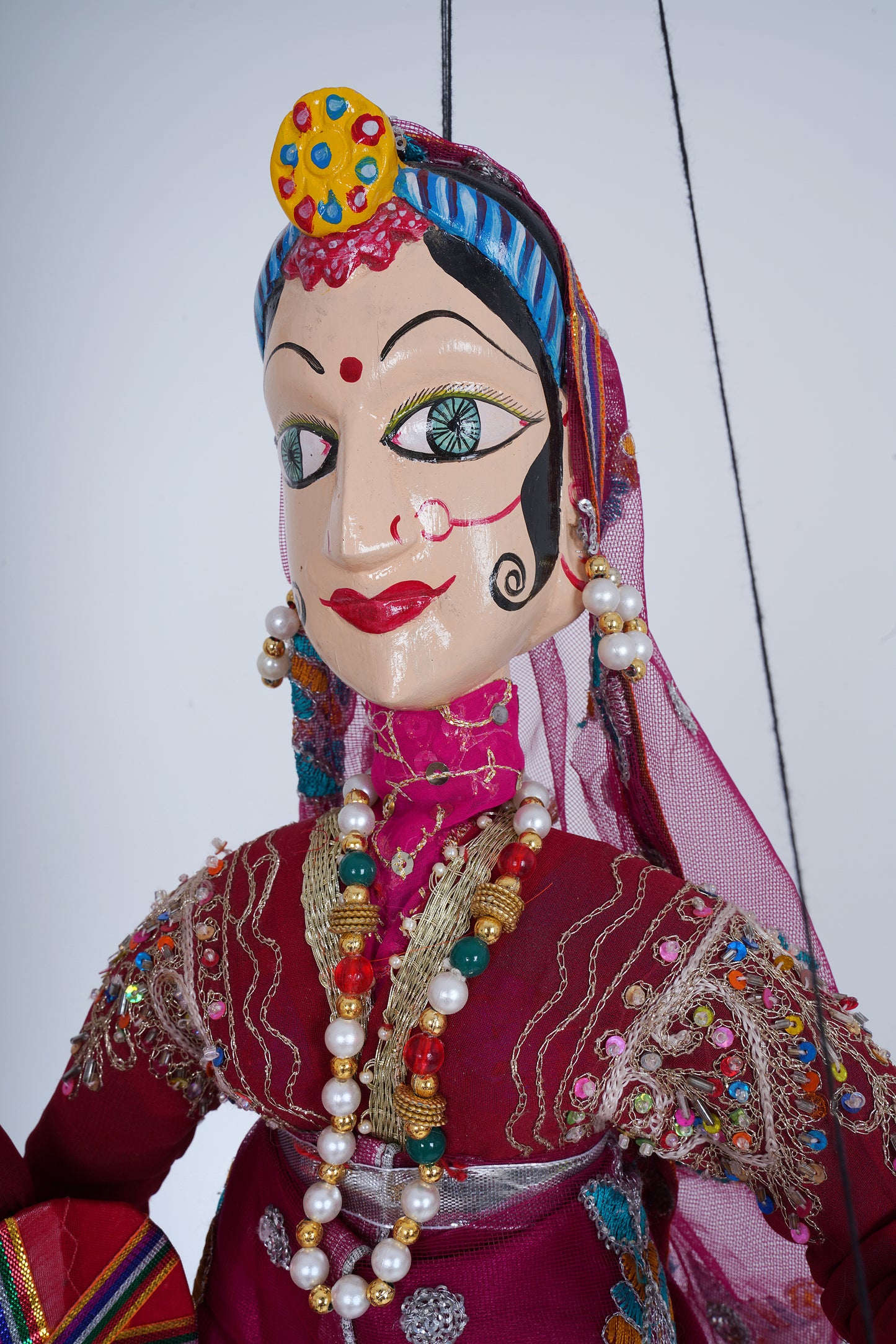 Jaipur Puppet | Raja Rani | Deep Red & Blue