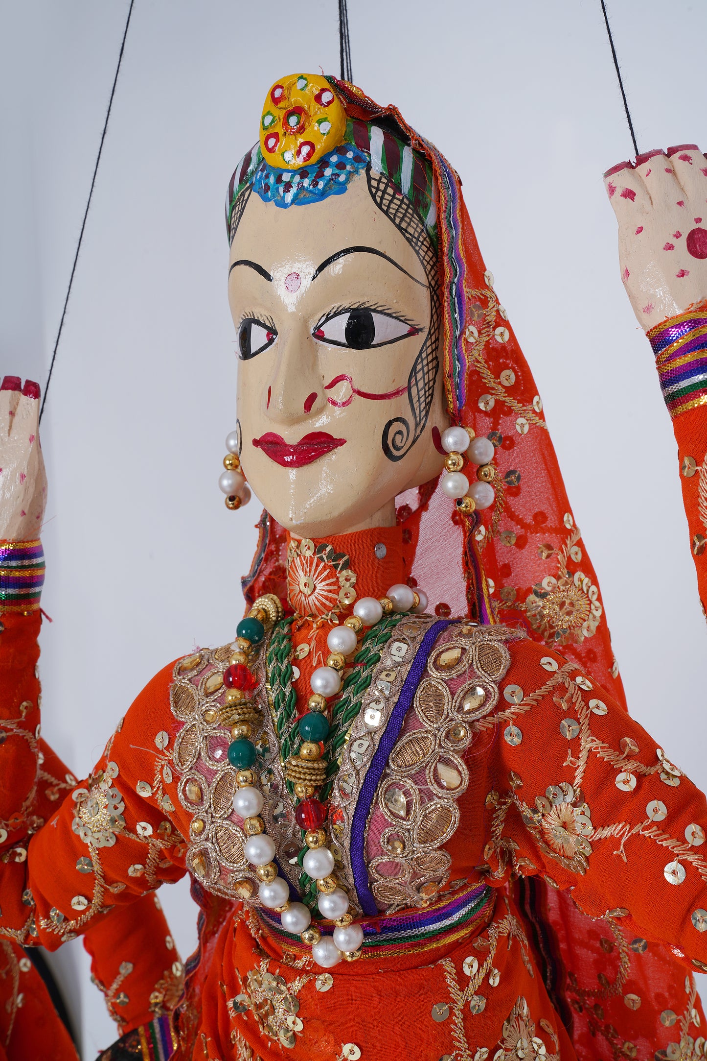 Jaipur Puppet | Raja Rani | Bright Orange