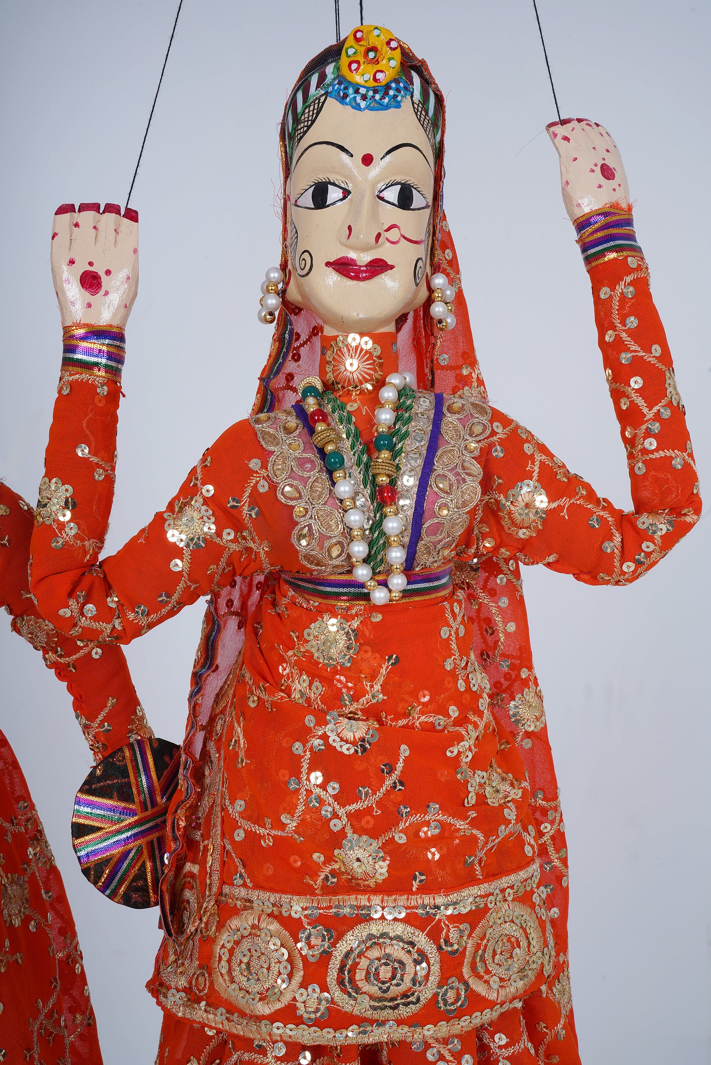 Jaipur Puppet | Raja Rani | Bright Orange