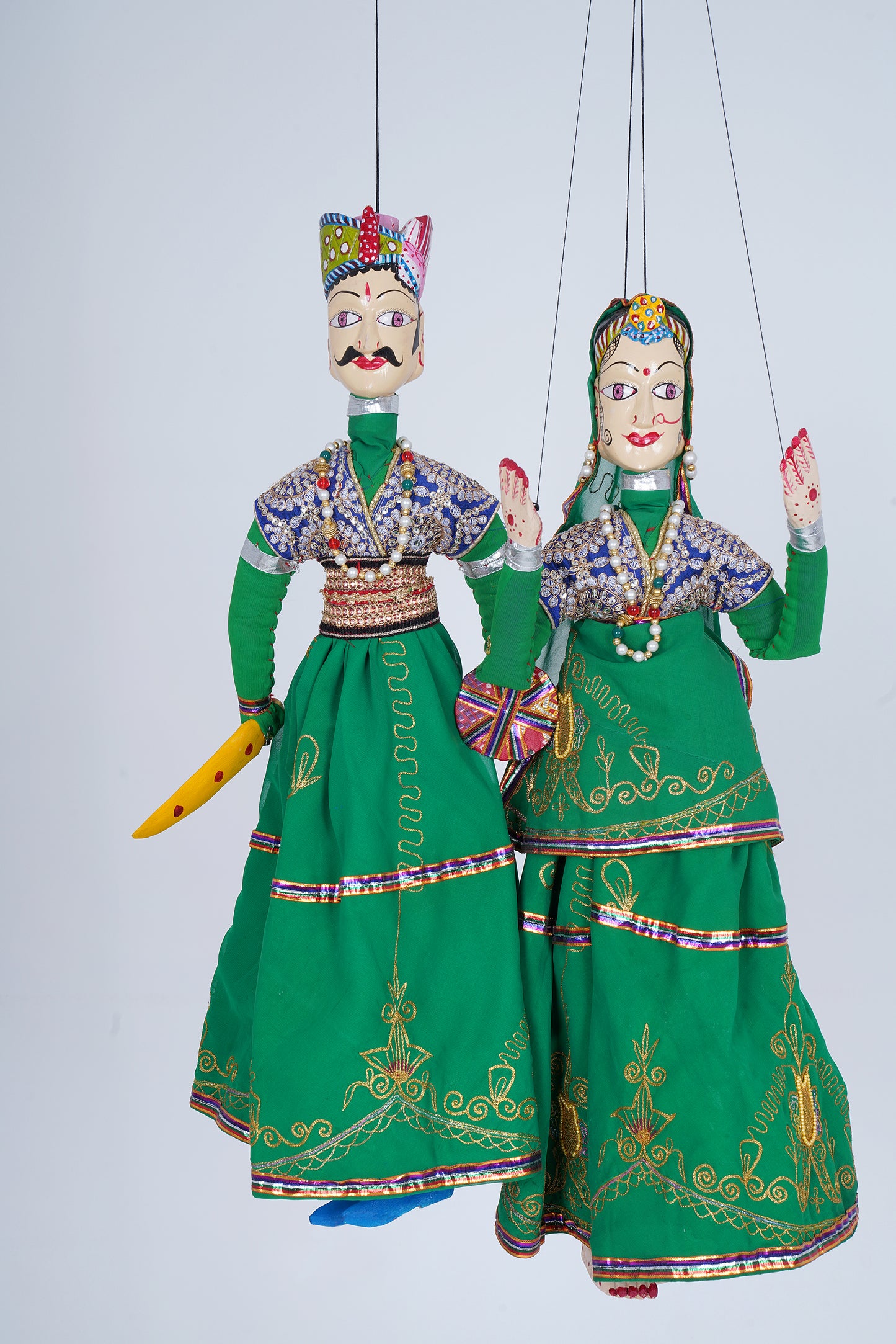 Jaipur Puppet | Raja Rani | Green