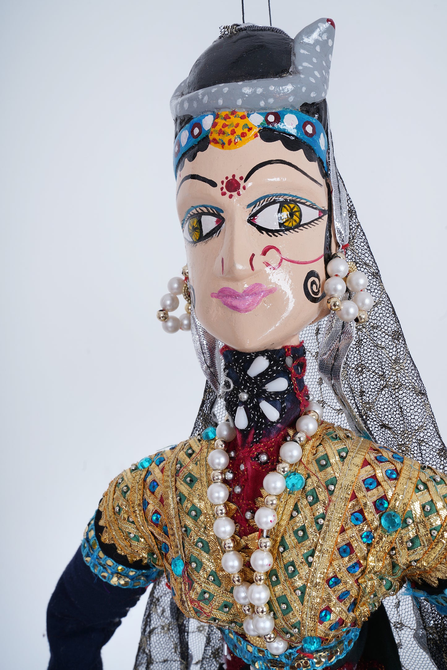 Jaipur Puppet | Kathputli | Exclusive! | Sapera Kalbelia Dancer | Royal Purple | Handcrafted | Hand Painted |