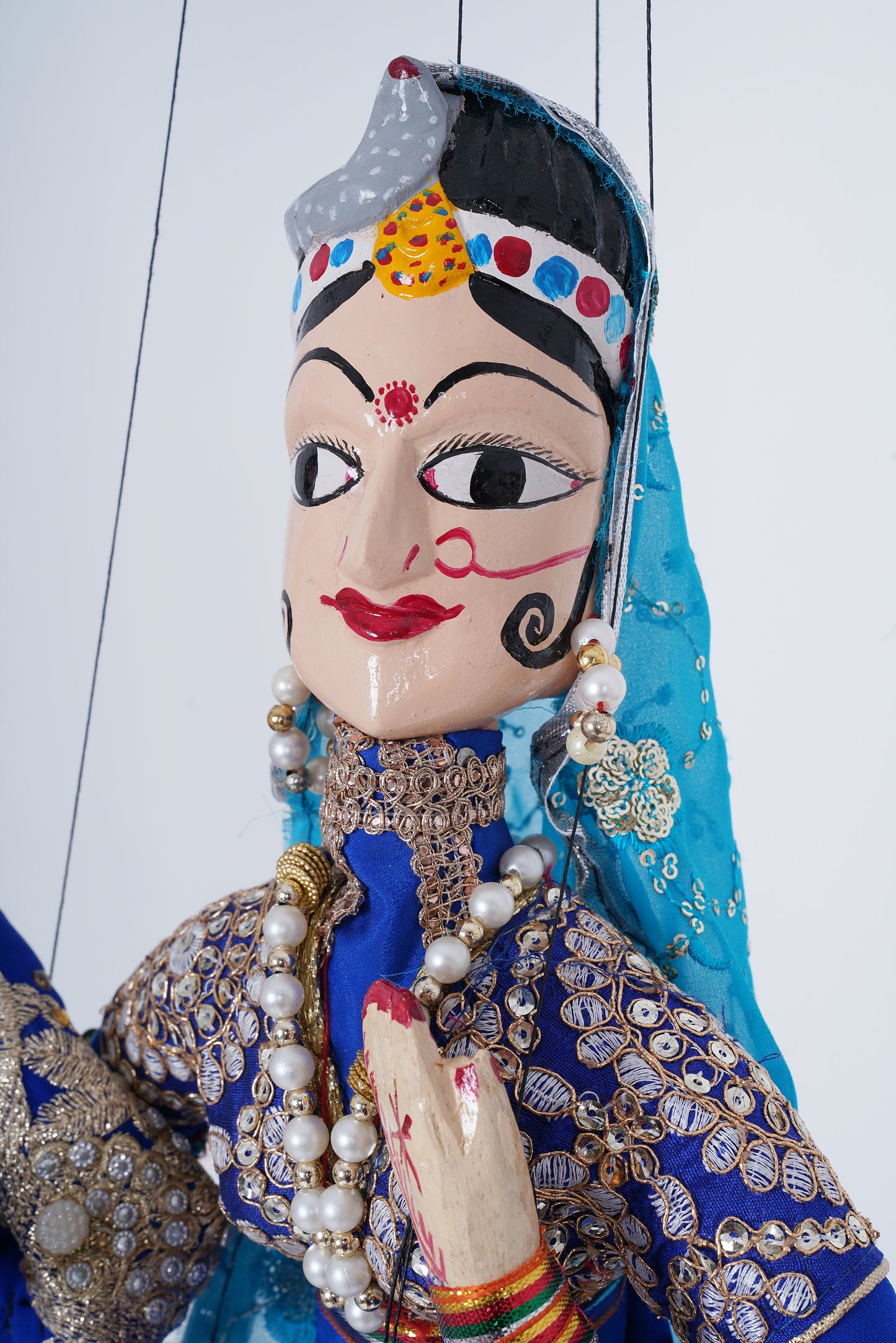 Jaipur Puppet | Kathputli | Exclusive! | Sapera Kalbelia Dancer | Regal Blue | Handcrafted | Hand Painted |