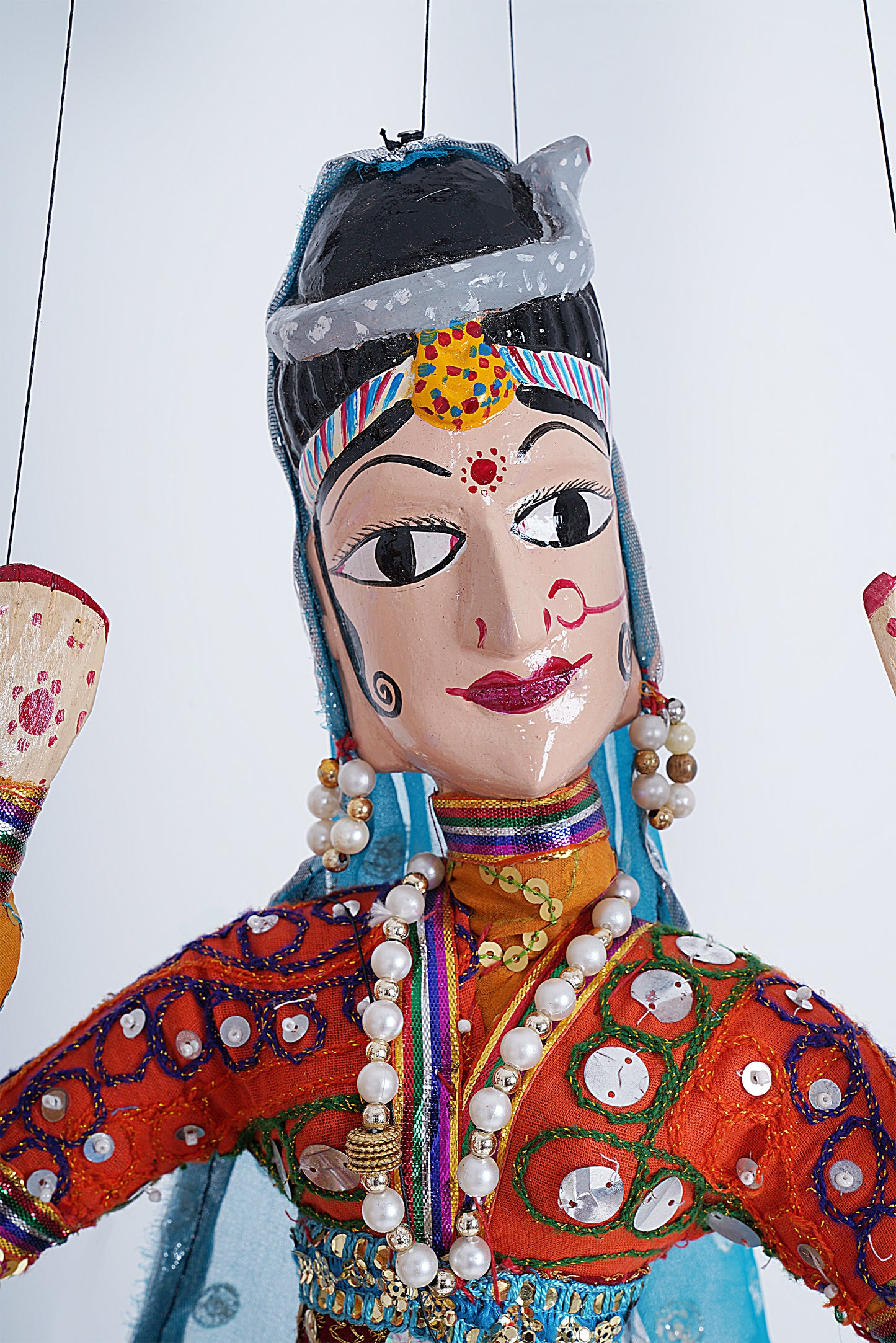 Jaipur Puppet | Kathputli | Exclusive! | Sapera Kalbelia Dancer | Red Safforn | Handcrafted | Hand Painted |