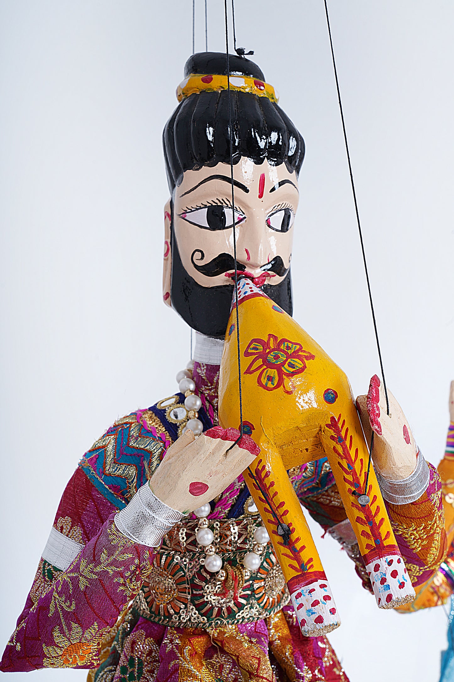 Jaipur Puppet | Kathputli | Exclusive! | Sapera Kalbelia Dancer | Red Safforn | Handcrafted | Hand Painted |