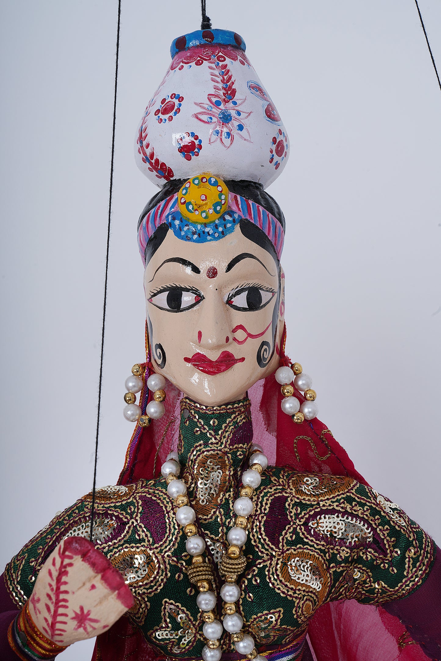 Jaipur Puppet | Kathputli | Exclusive! | Paniharin | Purple & Pink | Handcrafted | Hand Painted |